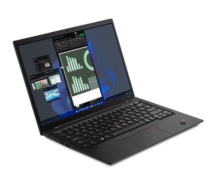 Lenovo 21CB002TGR ThinkPad X1 Carbon Gen10 14 Inch WUXGA Intel Core i7-1255U Processor 16GB RAM 1TB SSD Windows 11 Pro English Arabic Keyboard - Black - Zoom Image 2