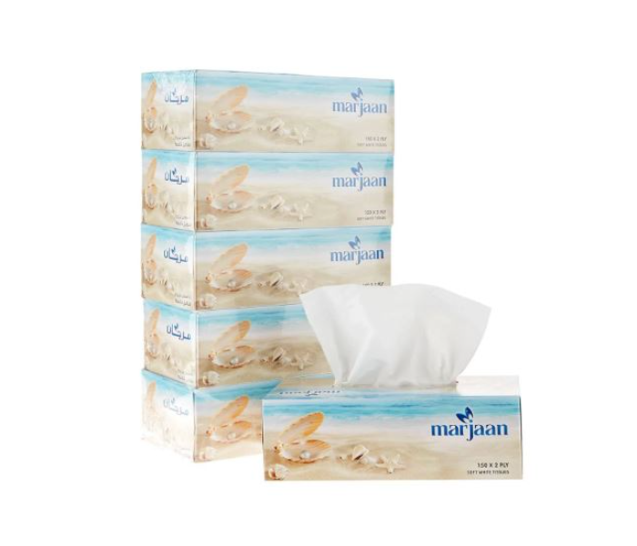 Hotpack MT200E 200Pulls 2Ply Marjan 5 Box Facial Tissue - Zoom Image 2