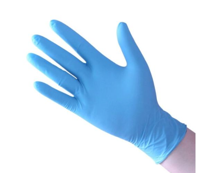 Hotpack PFNGL Set of 100 Pieces Powder Free Large Nitrile Gloves Bule - Zoom Image 3