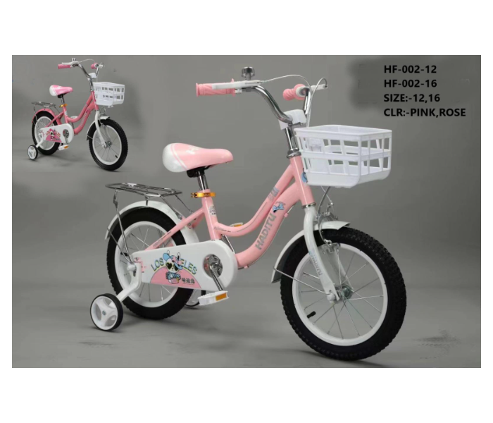 HF-002-12 12 Inch Bicycle For Kids - Pink - Zoom Image