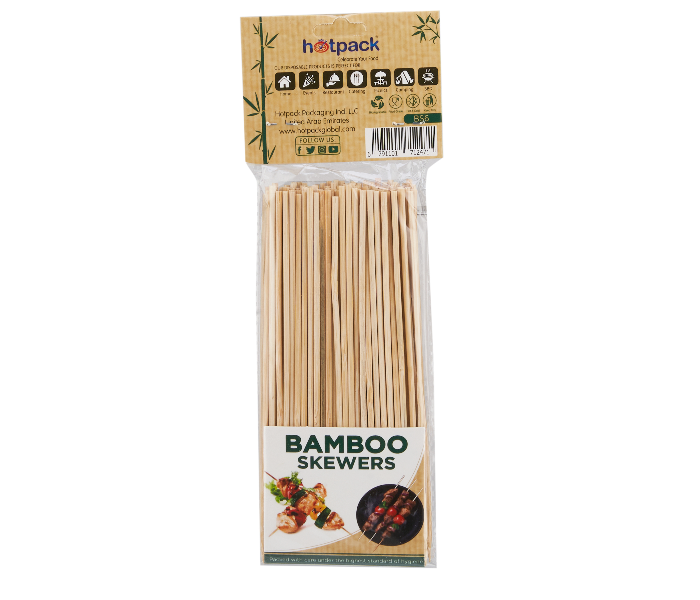 Hotpack HSMBS6 Set of 100 Pieces 15cm Bamboo Skewer - Zoom Image 2