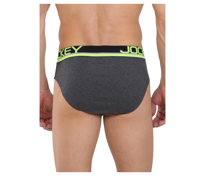 Jockey FP02 Modern Brief for Men Medium - Dark Grey - Zoom Image 3