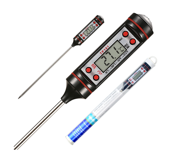 Stainless Steel Lock Function Kitchen Thermometer - Zoom Image 1