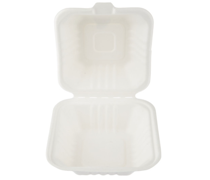 Hotpack HSMBDBB6 Set of 5 Pieces Bio-Degradable Burger Box - Zoom Image 5