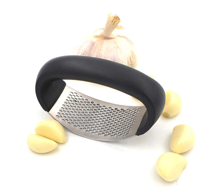 Stainless Steel Garlic Grinder - Black and Silver - Zoom Image 1