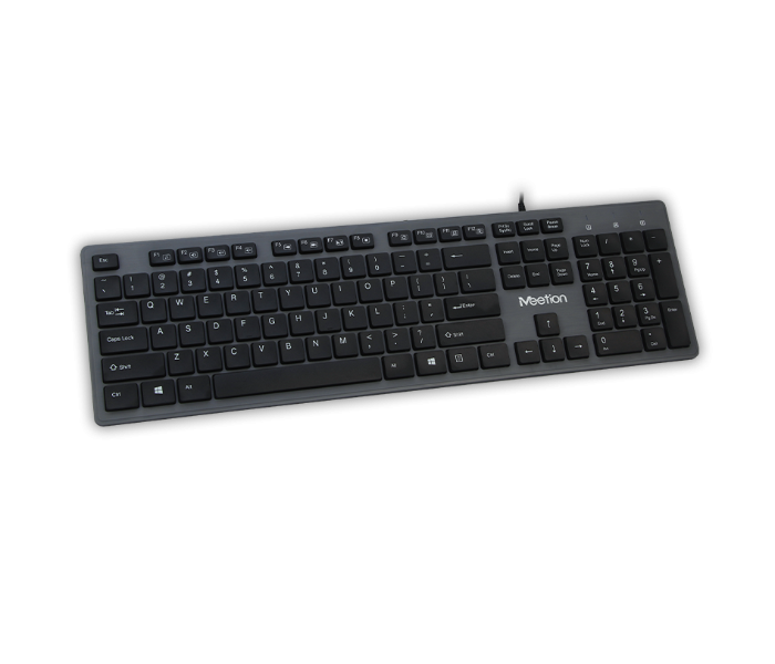 Meetion MGK841 USB Corded Keyboard - Black - Zoom Image 1