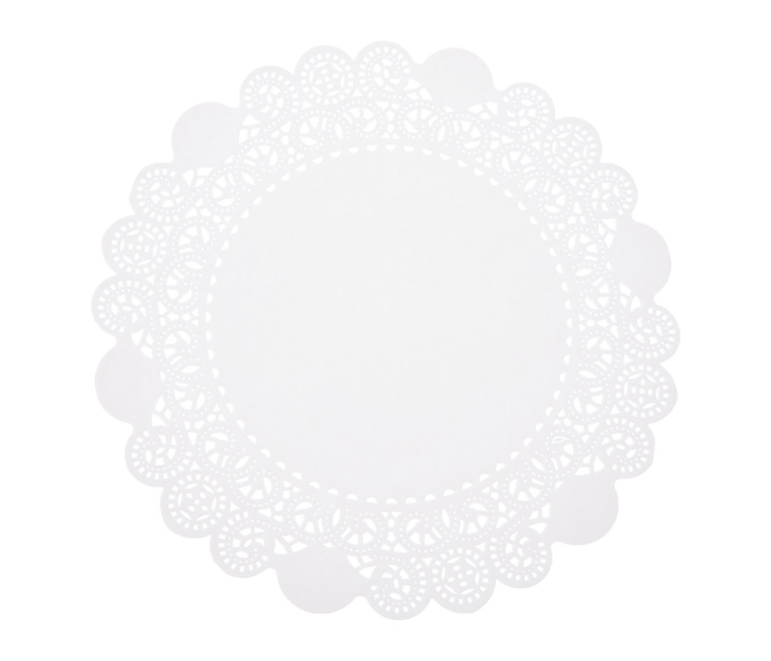 Hotpack RD7.5 Set of 250 Pieces 7.5 Inch Round Lace Paper Doiles - White - Zoom Image 2