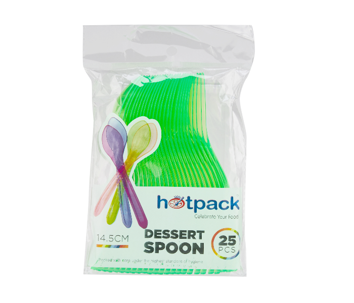 Hotpack ICSPSMIX Set of 25 Pieces 14.5cm Dessert Spoon - Zoom Image 3