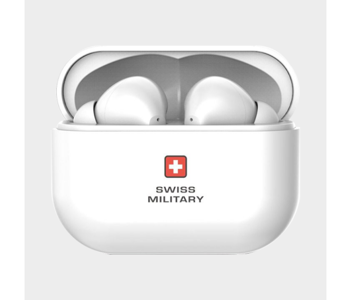 Swiss Military Delta True Wireless Earbuds - White - Zoom Image 2