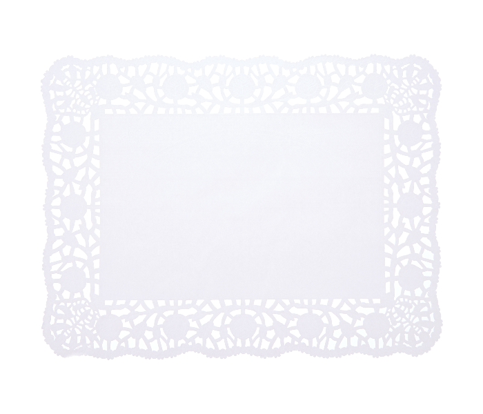 Hotpack RD1216 Set of 250 Pieces 12 Inch x 16 Inch Rectangle Lace Paper Doilies - White - Zoom Image 2