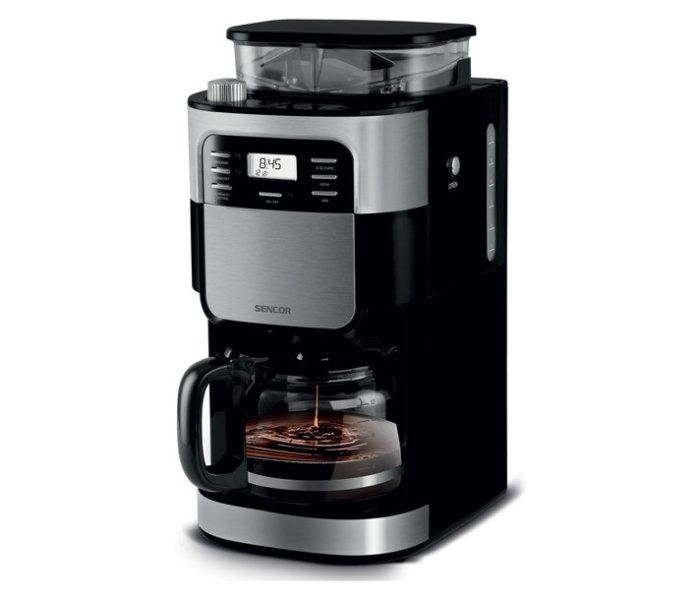 Sencor SCE 7000 BK Coffee Maker With Inbuilt Grinder - Black and Silver - Zoom Image 1