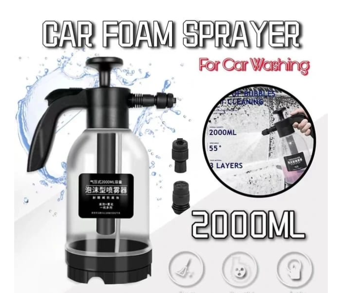 2000ML Car Foam Wash Spray BottleManual Air Pressure Water Liquid