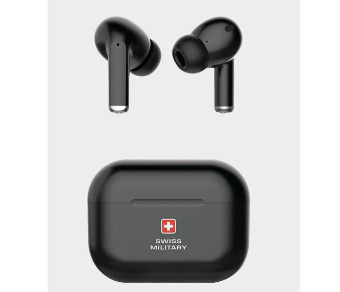 Swiss Military Delta True Wireless Earbuds - Black - Zoom Image 1