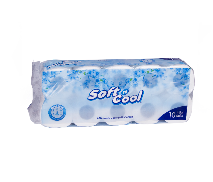 Hotpack SNCTR400 Soft N Cool 400 Sheets Pack Of 10 Rolls Toilet Rolls - Zoom Image 5