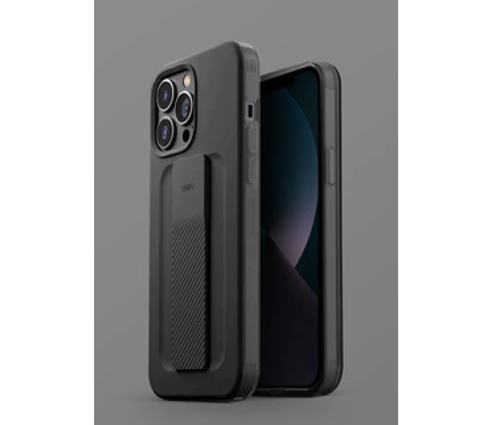 Uniq Hybrid Iphone 13 Pro Heldro Mount Series Mobile Cover - Graphite - Zoom Image