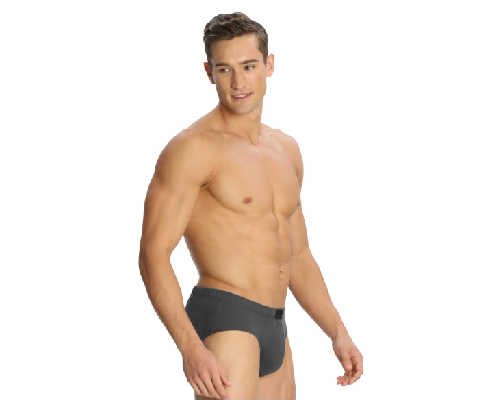 Jockey 8035 Pack of 3 Brief with Concealed Waistband for Men Large - Black - Zoom Image 3