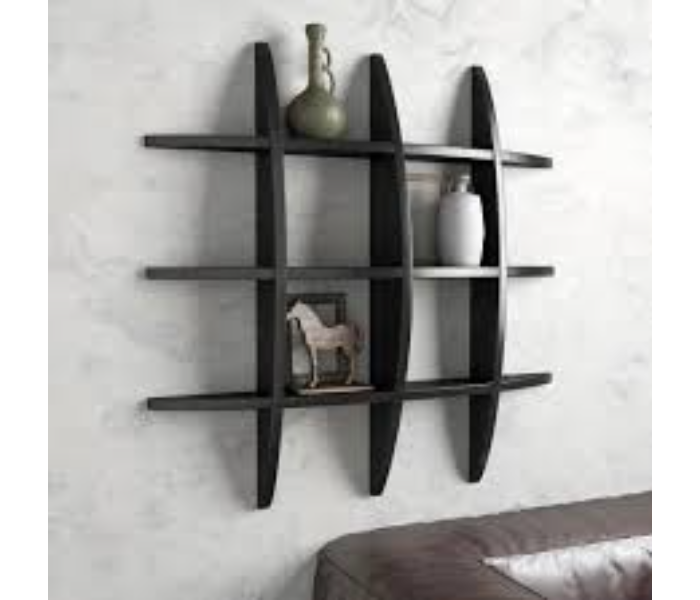 Wooden Globe Shelf Wall Cross Connection - Black - Zoom Image 3