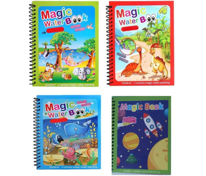 4 Pieces Magic Water Book Reusable For Painting Image