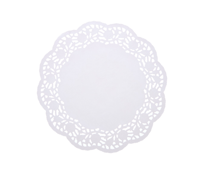 Hotpack RD12 Set of 250 Pieces 12 Inch Round Lace Paper Doiles - White - Zoom Image 1