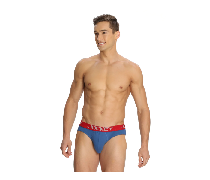 Jockey US17 Cotton Brief Assorted for Men XL - Blue - Zoom Image 1