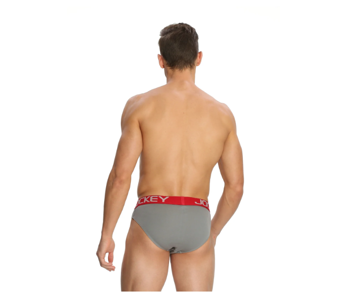 Jockey US17 Cotton Brief Assorted for Men Medium - Grey - Zoom Image 2