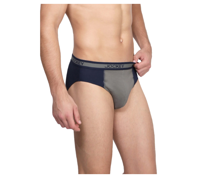 Jockey 1011 Pack of 2 Assorted Fusion Brief for Men Small - Black - Zoom Image 2