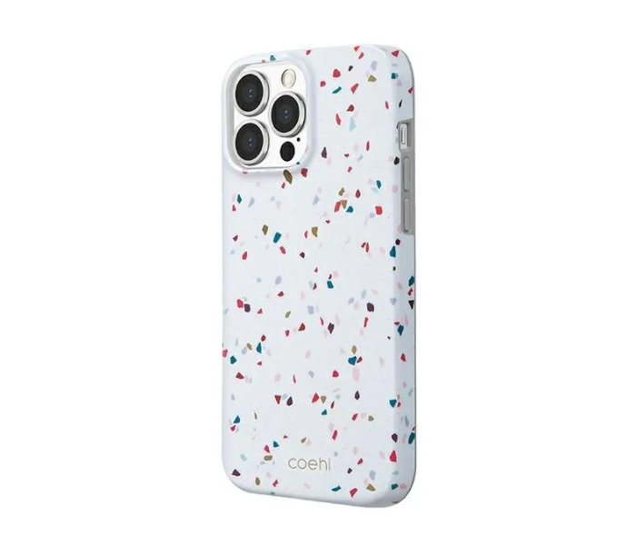 Uniq Coehl Iphone 6.7 Inch Pro Max 2021 Terrazzo Mobile Covers - White - Zoom Image