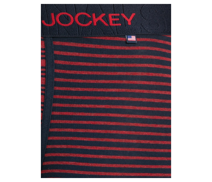 Jockey US68 Multi Colour Striped Trunks Underwear for Men XL - Maroon - Zoom Image 6