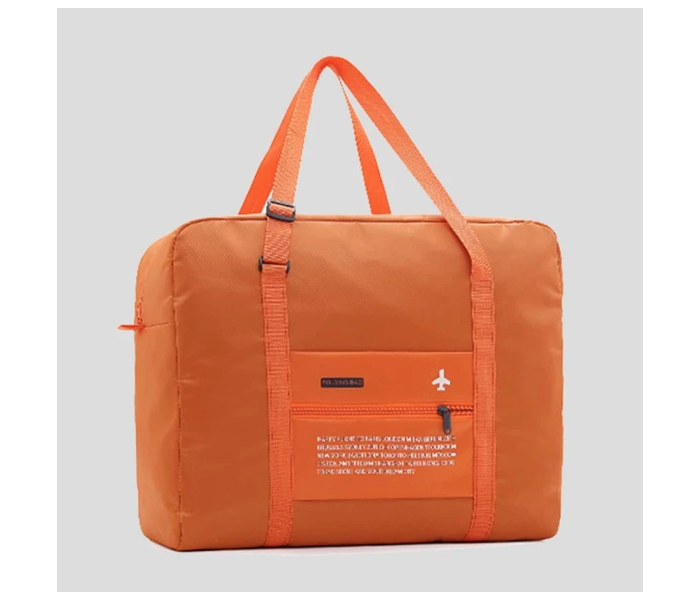 Korean Large Capacity Hand Travel Luggage Bag Foldable - Orange - Zoom Image 1