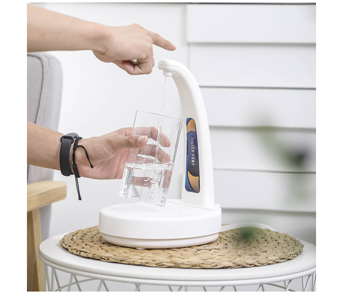 Smart USB Charging Portable Water Pump - White - Zoom Image 1