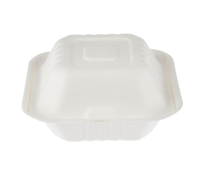 Hotpack HSMBDBB6 Set of 5 Pieces Bio-Degradable Burger Box - Zoom Image 3