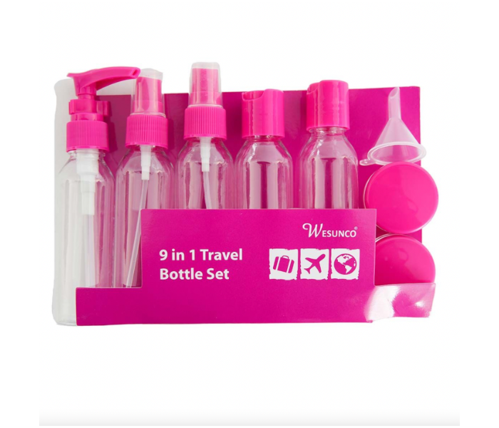 9 In 1 Travel Empty Bottle Set - Zoom Image