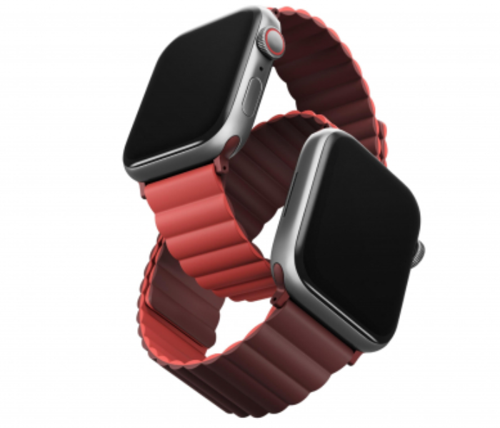 Uniq Revix Reversible Magnetic 41 40 or 38mm Apple Watch Strap - Maroon - Zoom Image