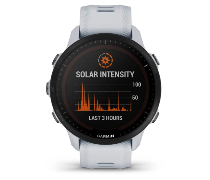 Garmin 010-02638-21 Forerunner 955 Solar Emea Smart Watch - White - Zoom Image 2