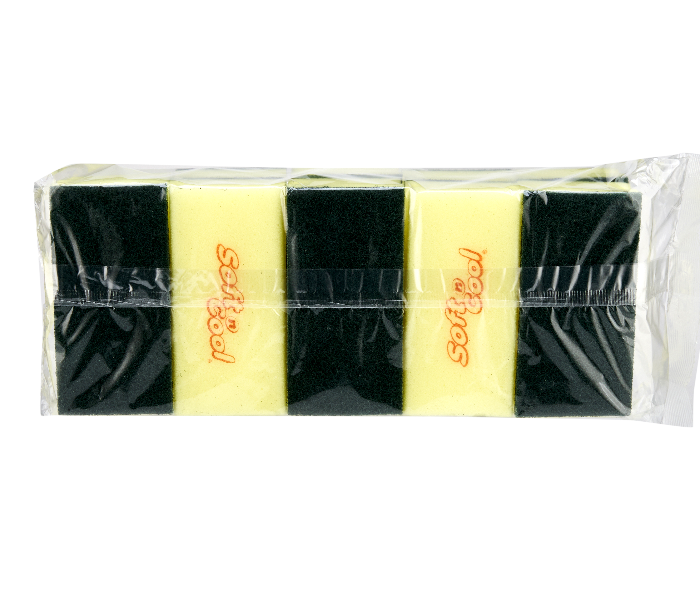 Hotpack KSL147TW Set of 10 Pieces 14x7cm Large Kitchen Sponge - Zoom Image 2