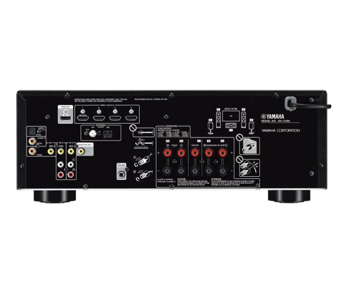 Yamaha RX-V385 5.1-Channel 4K AV Receiver - Black - Zoom Image 3