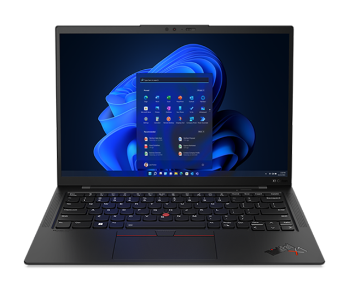 Lenovo 21CB002TGR ThinkPad X1 Carbon Gen10 14 Inch WUXGA Intel Core i7-1255U Processor 16GB RAM 1TB SSD Windows 11 Pro English Arabic Keyboard - Black - Zoom Image 1