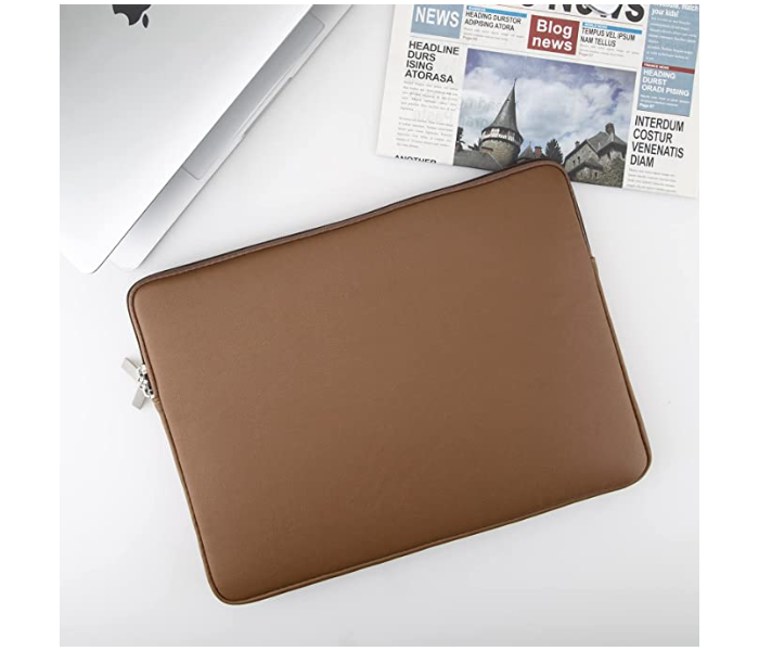 Lightweight 15.6 Inch Compatible Laptop Pouch - Brown - Zoom Image 6