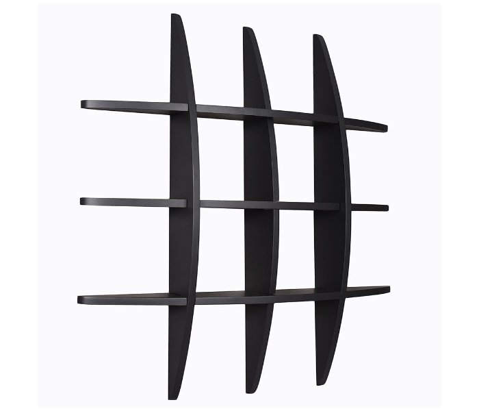 Wooden Globe Shelf Wall Cross Connection - Black - Zoom Image 1