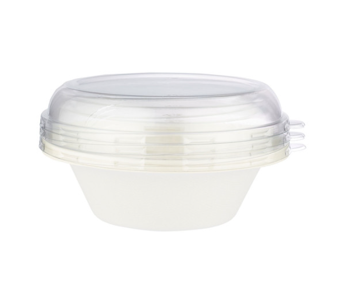 Hotpack HSMBDWB24C Set of 5 Pieces 24Oz Bio-Degradable Wide Rim Bowl With Lid - Zoom Image 2