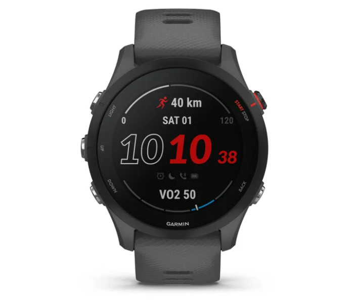 Garmin 010-02641-10 Forerunner 255 Basic GPS EU/PAC Smart Watch - Slate Grey - Zoom Image 2