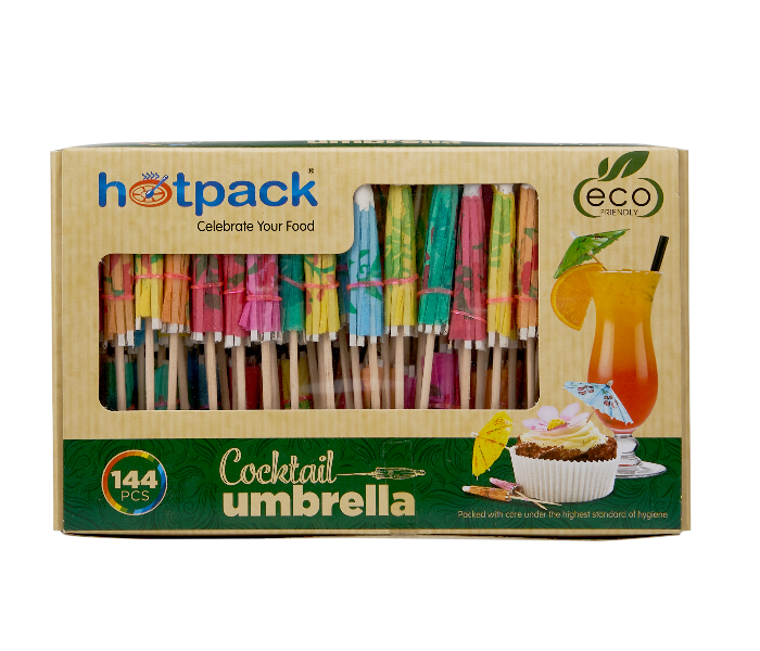 Hotpack CU Set of 144 Pieces Cocktail Umbrella - Zoom Image 1