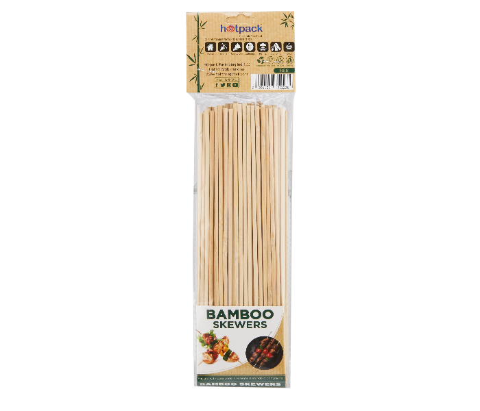 Hotpack HSMBS8 Set of 100 Pieces Bamboo Skewer - Zoom Image 3