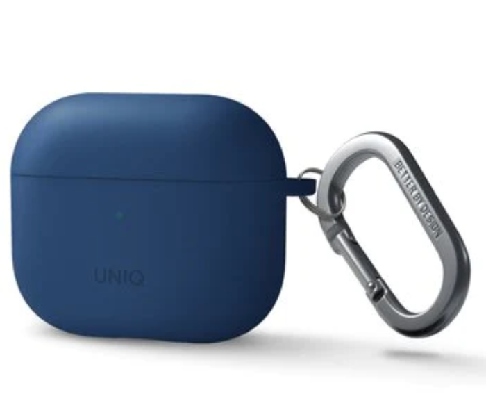 Uniq Nexo Active Hybrid Silicone Airpods 3RD Gen Case With Sports Ear Hooks - Blue - Zoom Image 1