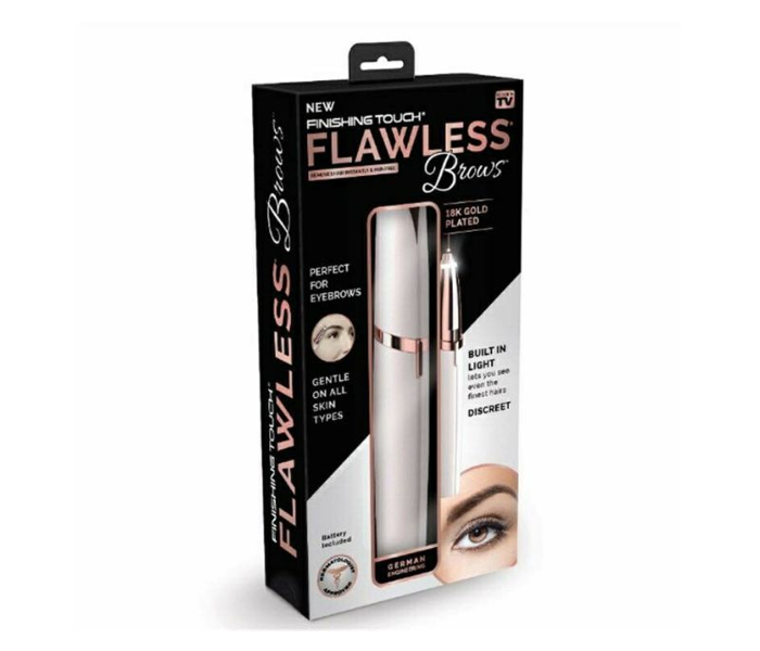 Finishing Touch Built In Light Eyebrow Shaver - Rose Gold - Zoom Image 1