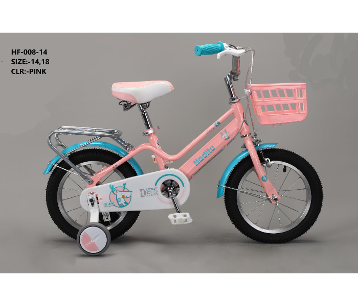 HF-008-14 14 Inch Bicycle For Kids - Pink - Zoom Image