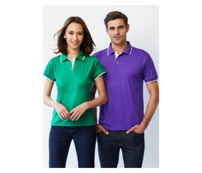 Set of 4 Polo Unisex Classic Cotton Short Sleeve Homme Breathable T-Shirt - Medium - Zoom Image 2