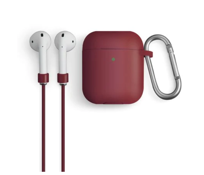 Uniq Vencer Airpods 3RD Gen Silicone Hang Case - Maroon - Zoom Image 1