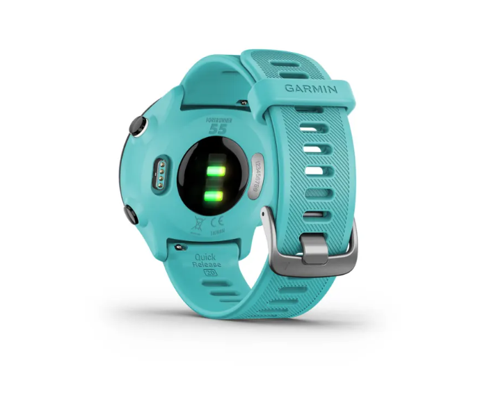 Garmin 010-02562-12 Forerunner 55 GPS EU Smart Watch - Aqua - Zoom Image 6