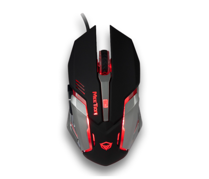 Meetion MGM915 USB Corded Backlit Gaming Mouse - Black - Zoom Image 1